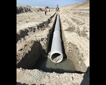 January 2020 – Recently installed drainage pipe in Otay Mesa. For more information call (619) 688-6670 or email CT.Public.Information.D11@dot.ca.gov