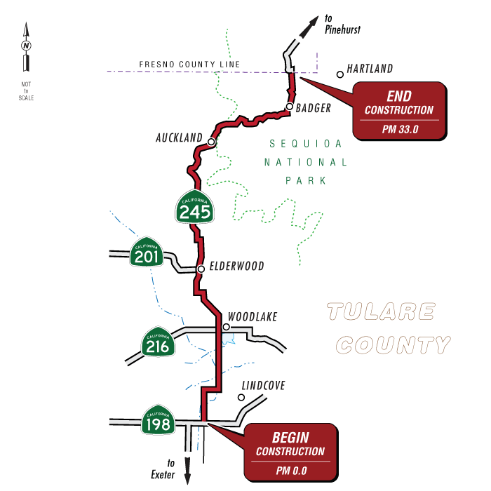 Graphic of project location map