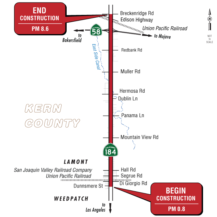 Graphic of project location map