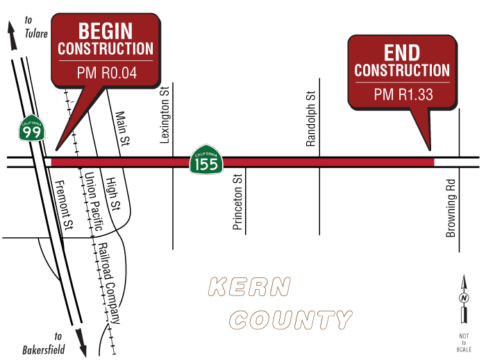 Graphic of project location map