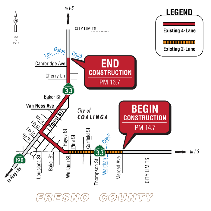 Graphic of project location map