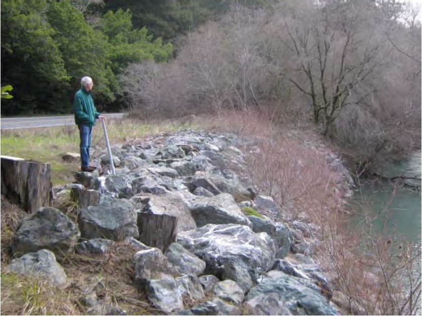 Figure 8- Navarro Creek (December 2012), Main Channel Bank