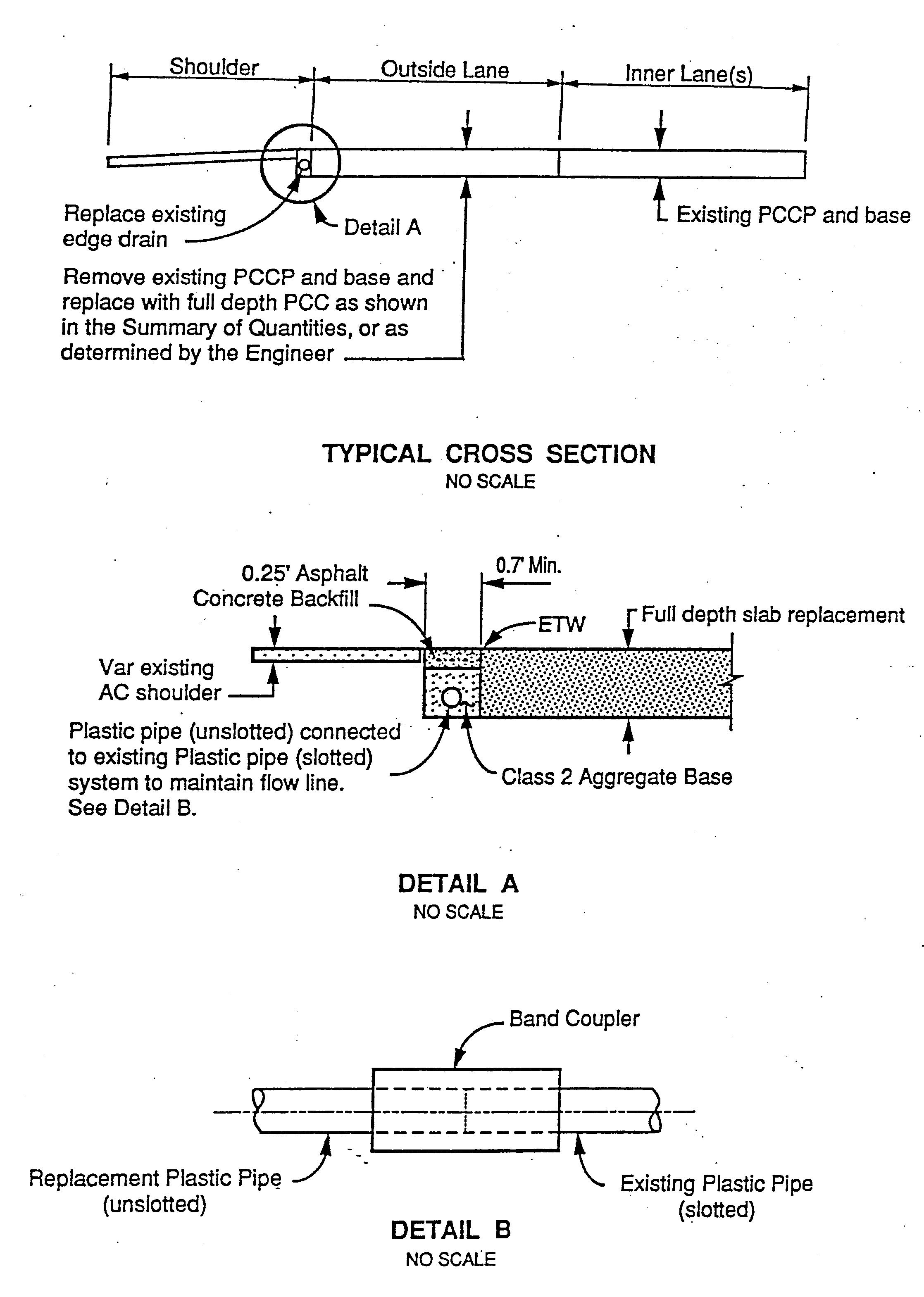 Specification for Slab Replacements with Existing Edge Drains