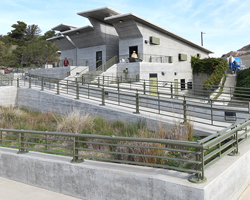 Photo depicting a wide angle view of a rest area in Vallejo.