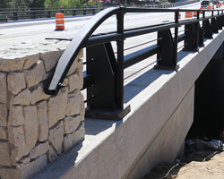 Photo of a newly-constructed bridge.