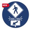 rectangular rapid flashing beacons icon