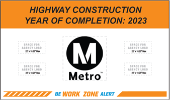 Construction Project Funded Identification Sign Specification for C51 CA